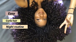 super quick curly hair night  morning routine  Laurscurls [upl. by Eelsel]