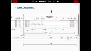 METRE de ferraillage  Poutre [upl. by Kalindi429]