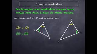 triangles semblables 1 [upl. by Nodababus863]