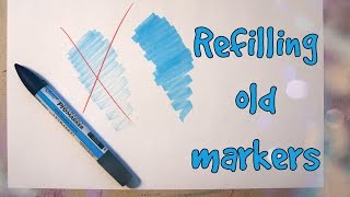 HOW TO  Refilling NonRefillable Markers [upl. by Femmine564]