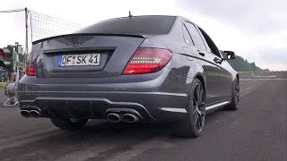 MercedesBenz C63 AMG  Brutal REVS [upl. by Burgener]