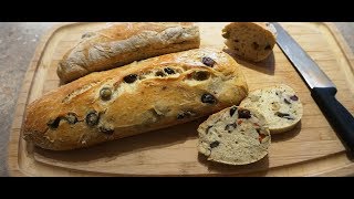 NoKnead Mediterranean Olive Bread… super easy… 5 Star restaurant quality updated [upl. by Larina749]