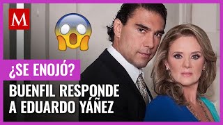 Erika Buenfil reacciona a piropo de Eduardo Yáñez al hablar sobre su peso [upl. by Dnar]