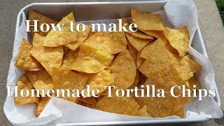 How to make homemade tortilla chips [upl. by Aicatsan]