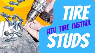 Screw In Tire Studs How To Install Cheap Amazon Tire Studs for ATV UTV Tires [upl. by Edan]