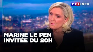 Marine Le Pen invitée du 20H  quotun réquisitoire révoltantquot｜TF1 INFO [upl. by Foley]