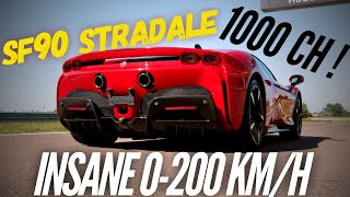 Ferrari SF90 Stradale  insane 0200 kmh [upl. by Uamak]