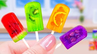 Fresh Rainbow Fruit Ice Cream Popsicles 🌈🍦 Try Out Mini Rainbow Dessert Recipe ✨ Sweet Cake Master [upl. by Schoof967]