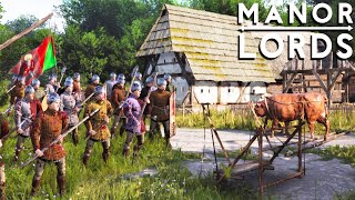 MANOR LORDS  HARDEST DIFFICULTY Most Hardcore Realistic Medieval City Builder amp Real Time Strategy [upl. by Sedecram]