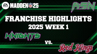 Madden NFL 25  32 Custom Team Fantasy Drafted GM Franchise  2025 Week 1 Highlights [upl. by Nnateragram]