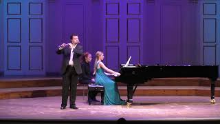 CDebussy  Arabesque No1 arranged for flute and piano Nikolai Platonov [upl. by Roane]