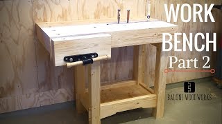 Woodworking Workbench Build  Part 2 [upl. by Alliuqal]