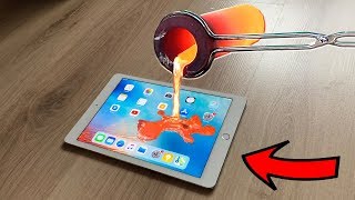 EXPERIMENT LAVA vs iPAD [upl. by Krall]