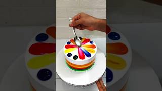 1kg So Yummy Strawberry Cake Rainbow Colour shortsfeed cake shorts youtube cakedesign food [upl. by Zia]