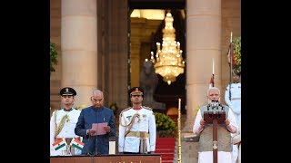 SwearinginCeremony of Prime Minister Narendra Modi at Rashtrapati Bhavan [upl. by Jannelle814]