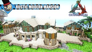 Ark Survival Evolved  House Build  Rustic Modern Mansion Speed Build [upl. by Naik221]