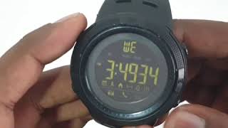 How to Connect Skmei Bluetooth Watch to your Smartphone  Skmei Bluetooth Smartwatch [upl. by Anertak]