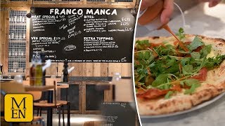 Inside Franco Mancas new Piccadilly Gardens pizza restaurant [upl. by Llerrad]