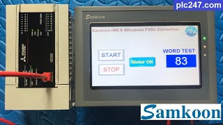 Samkoon HMI amp Mitsubishi FX5U quotCommunicationquot Tutorial [upl. by Edwine]