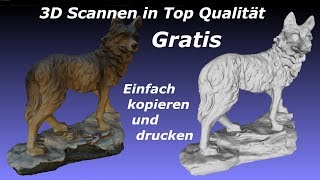 3D Scannen und drucken gratis in Top Qualität [upl. by Joacima]