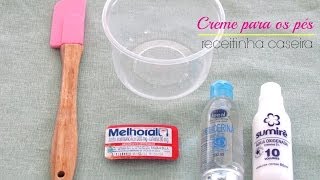 DIY  Creme caseiro para os pés Vídeo 2830 [upl. by Mateusz527]