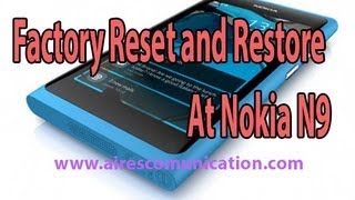 Nokia N9 Factory Reset and Restore [upl. by Pompei108]