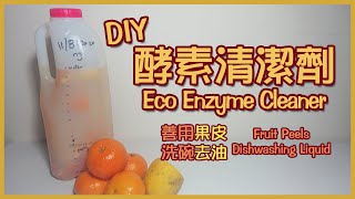 自製「環保酵素果皮清潔劑」｜簡單易做｜天然｜洗碗  Eco Enzyme Cleaner DIY  peel  fruit skin ENG SUB [upl. by Anialram]