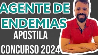 PROVA DE AGENTE DE ENDEMIAS APOSTILA 2024 [upl. by Sherwin]