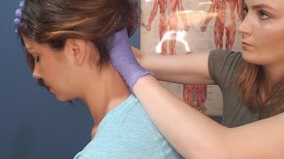 ASMR Real Person Neck and Shoulder Massage for Severe Neck Pain soft spoken role play MadPASMR [upl. by Ahsein]