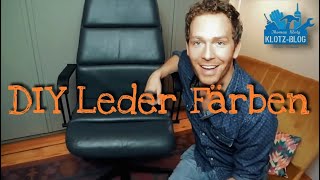 Thomas Klotz Upcycling LEDER FÄRBEN  Dye Leather [upl. by Calvo659]