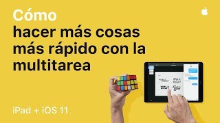 Cómo hacer más cosas más rápido con la funcionalidad multitarea en iOS 11 — Apple [upl. by Odlabu]