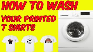 How To Wash Your Printed T Shirts [upl. by Nalyr]