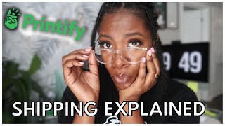 Printify shipping process EXPLAINEDthorough BREAKDOWN  Plus Shopify Shipping [upl. by Fasa1]