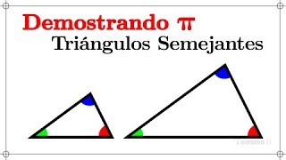 Triángulos semejantes  Demostrando Pi [upl. by Aratahc]