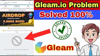 How to fix Gleam io Sorry Youre creating too many entries try Again Problem। Gleam Problem [upl. by Jeaz653]