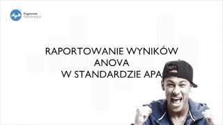 Statystyka do pracy dyplomowej  ANOVA w standardzie APA Jednoczynnikowa analiza wariancji [upl. by Nedac5]