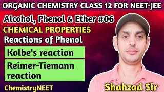 Alcohols Phenol Ether Class 12 For NEETJEEBOARD  Chemical Properties of Phenol [upl. by Diva]