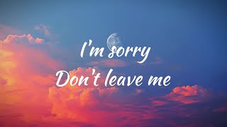 SLANDER  Im sorry dont leave me I want you here with me Lyrics  Love Is Gone [upl. by Gratianna650]