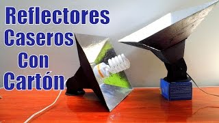 Como Hacer REFLECTORES de LUZ CASEROS con CARTON para Fotografia y Video 2024 [upl. by Waldman]