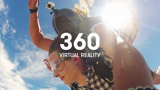 Skydiving in 360  Virtual Reality [upl. by Nork]