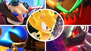 Sonic Forces  All Bosses with Super Sonic [upl. by Yrffoeg855]