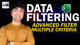 Advanced Filter Multiple Criteria  Ms Excel  Filtering Data [upl. by Lladnik370]