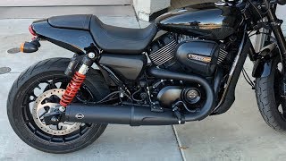 Harley Davidson Street Rod  Tuffside Rear Fender Delete [upl. by Eixor544]