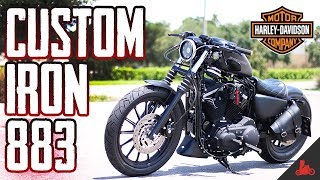 CUSTOM Harley Iron 883 Reveal 🛠 Giveaway S2 Ep10 [upl. by Barclay]