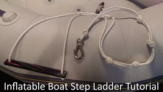 Inflatable Boat DIY Ladder [upl. by Puttergill]