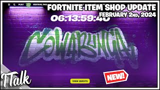 NEW TMNT COUNTDOWN Fortnite Item Shop February 2nd 2024 Fortnite Chapter 5 [upl. by Evangelia]