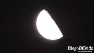 First Quarter moon 21 September 2015  Lua Quarto Crescente  Brasil [upl. by Fortuna]