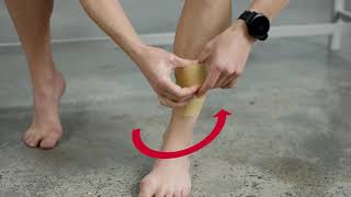 How To Tape To Prevent Shin Splints Using Rigid Strapping Tape [upl. by Artenek]