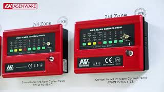 Asenware AWCFP2166Conventional Fire Alarm Panel Show Board [upl. by Tsuda]