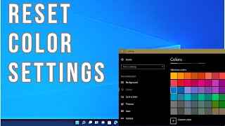 How to Reset Color Settings in Windows 11 [upl. by Baniez]